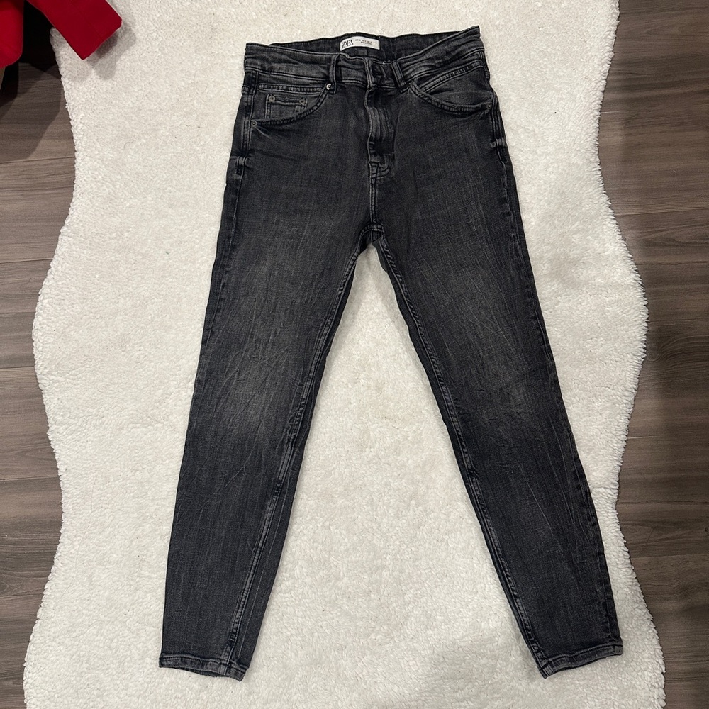 Zara Men's Charcoal Slim Jeans